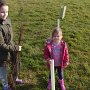 March 2016 .Pupils from nearby Measham School planting trees